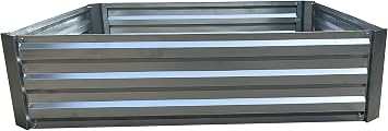 Yard Tuff YTF-44GRGB Raised Garden Bed, Silver