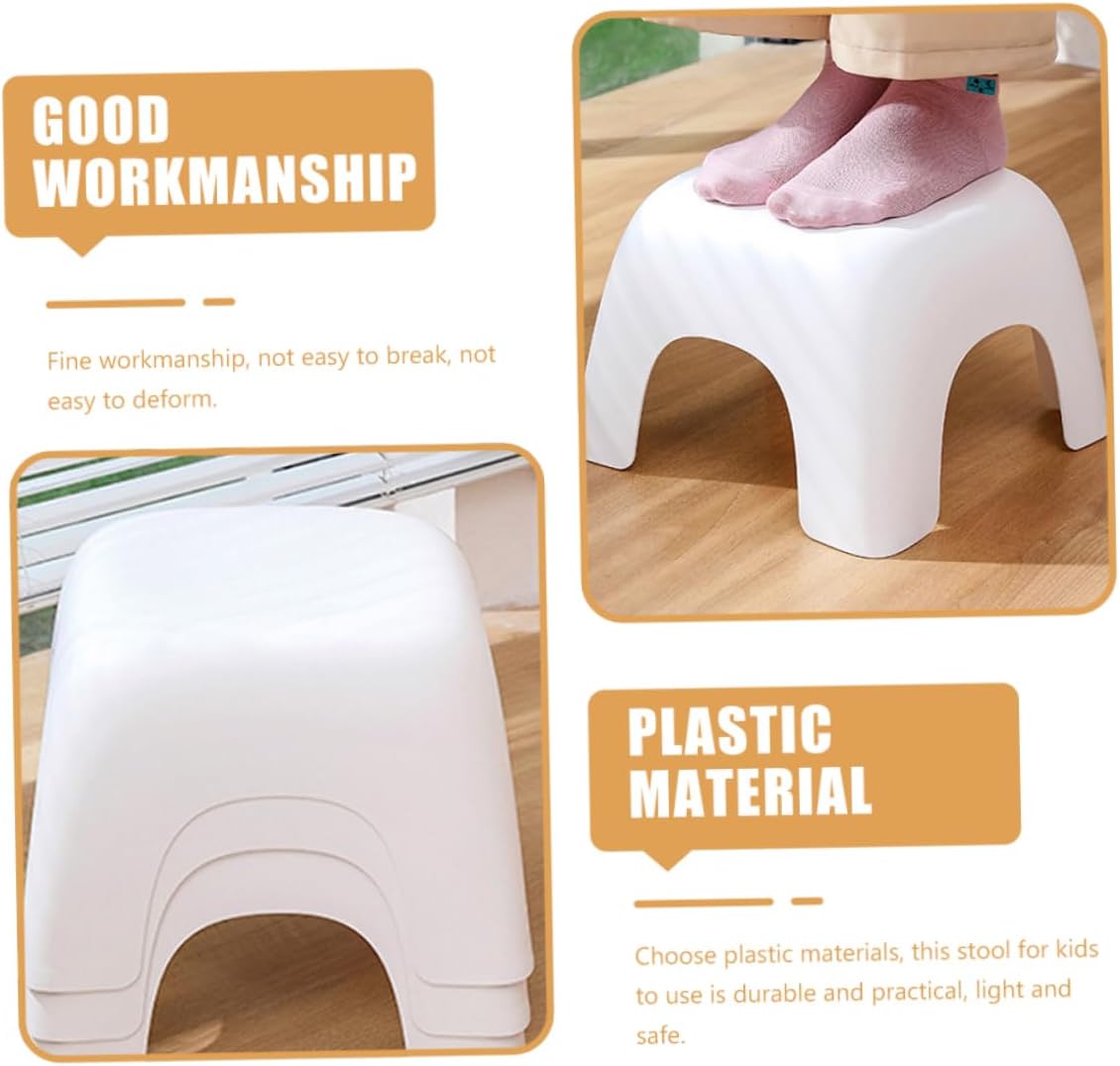 Non Skid Stool for Shoe Changing Stackable Footstool for Toddlers Multi Purpose Step Stool for Bathroom and Kitchen Use