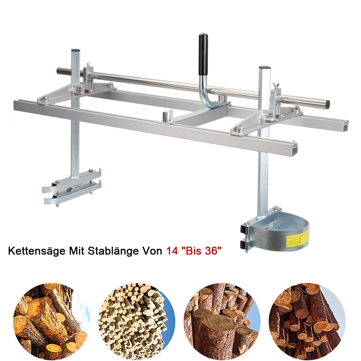 Portatile Segheria a Catena per Motosega Planking Smerigliatrice Fresatura, Lunghezza Asta, Segheria Accessori Motosega Tavolame Lame 14-36 pollici (35,5 – 91,4 cm)