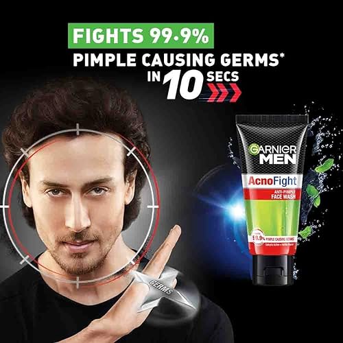 Miniatura 2 de Garnier Lavado facial antiespinillas para hombre, Acno Fight, 1.76 oz