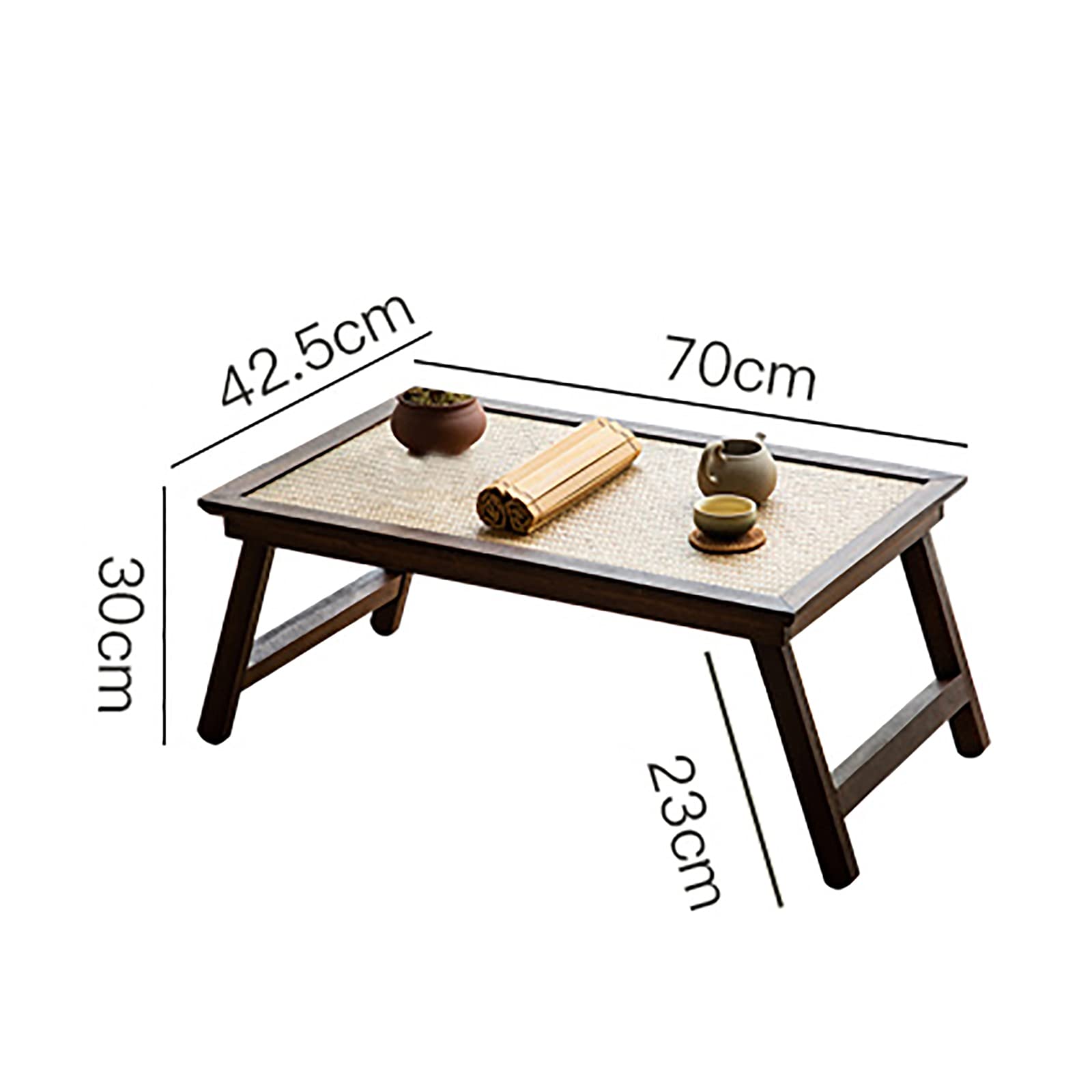 Tavolo pieghevole in legno per la casa giapponese, tavolo basso da pranzo, caffè o studio per tatami, finestra a bovindo, casa del tè, design versatile ed elegante per qualsiasi spazio