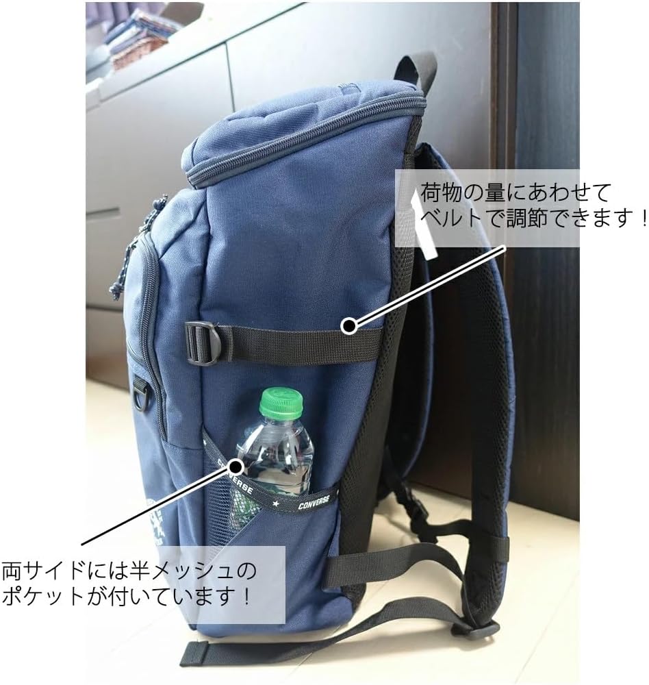 [Lieben chama] 2025年モデル リュックサック スリムロゴ 30リットル 撥水 ボックス型 B4サイズ リュック バ