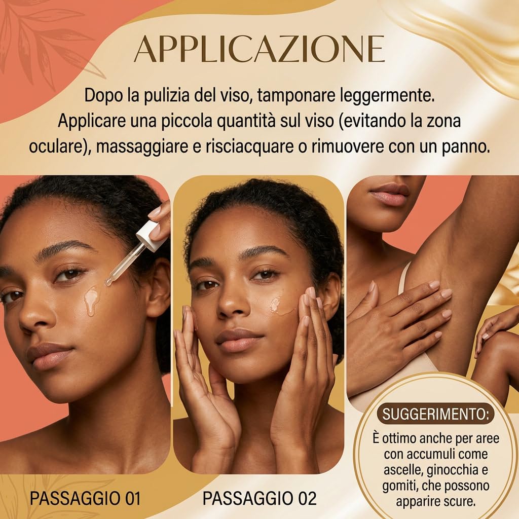 Velia Korean Peel Shot – Cura Viso Illuminante Con Azione Esfoliante E Idratante Per Migliorare L Aspetto Della Pelle Durante L Uso Quotidiano (riso giallo)