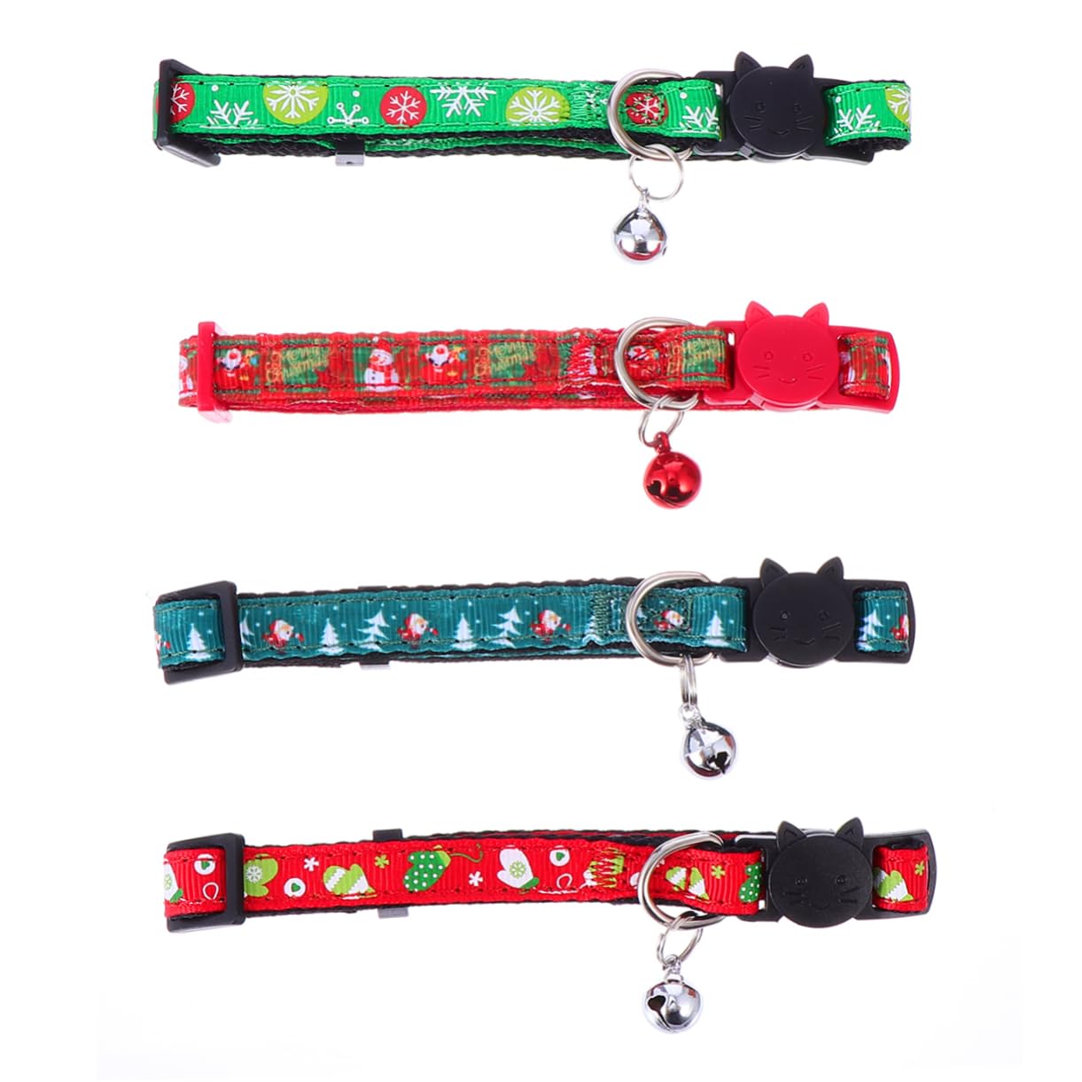 Collier pour chien Noël réglable léger et confortable avec boucle de sécurité