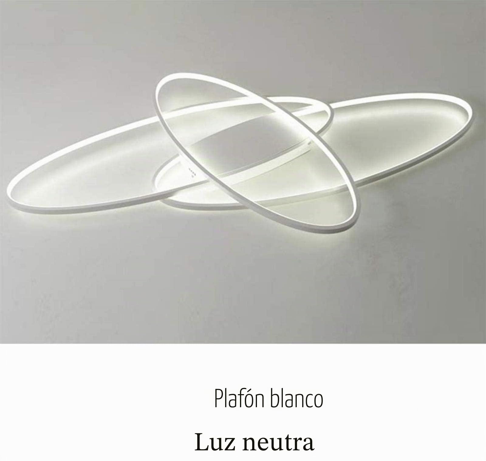 Luces de techo LED para sala de estar modernas, montaje empotrado en el techo regulable con control remoto para dormitorio, comedor, lámpara de cocina, color blanco