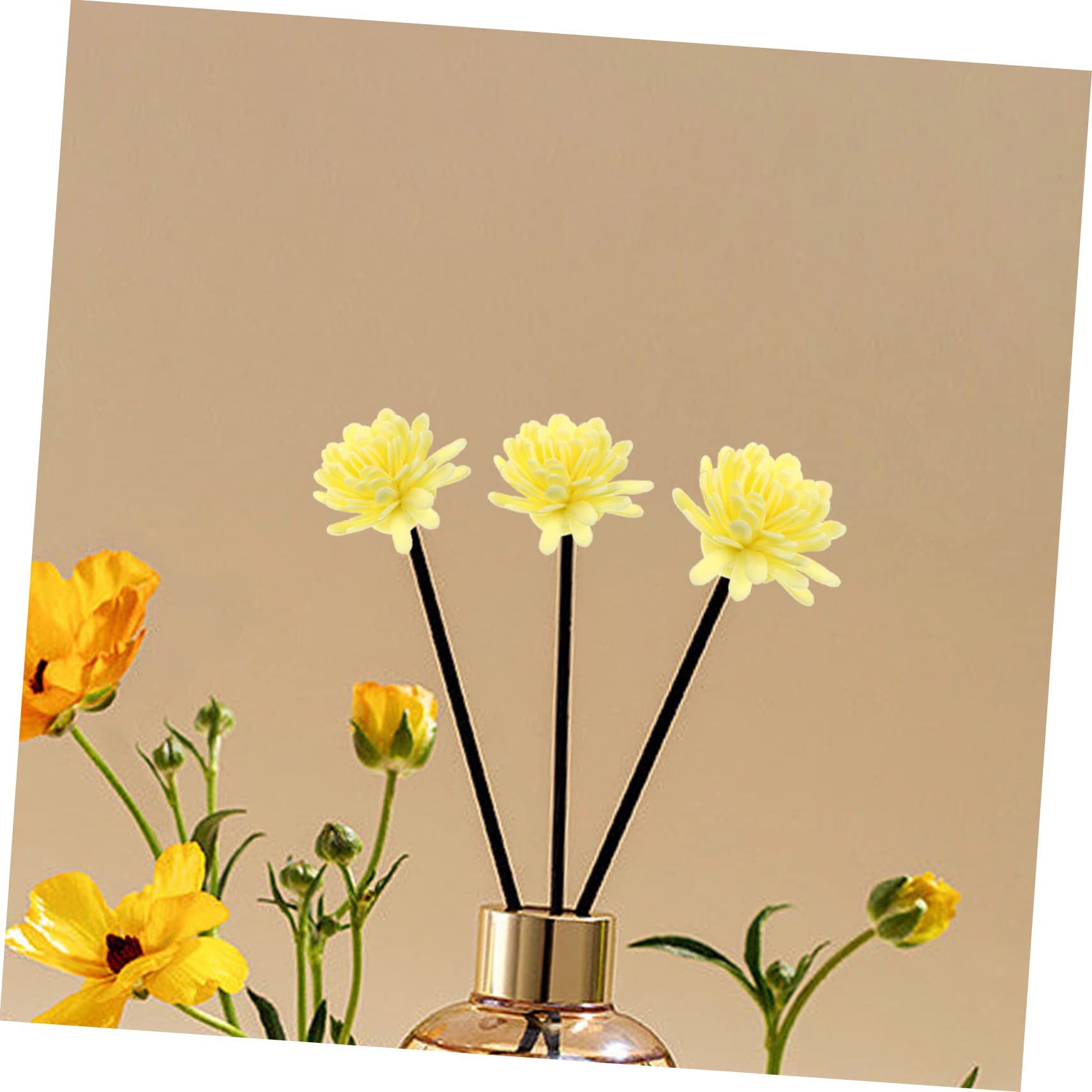 STOBAZA 5 Sätze Künstliche Aromatherapie Blumen Diffuser Für Duftöle Dekorative Blumen Für Zuhause Büro Und Wellness Duftverbreiter 100 Stück * 5