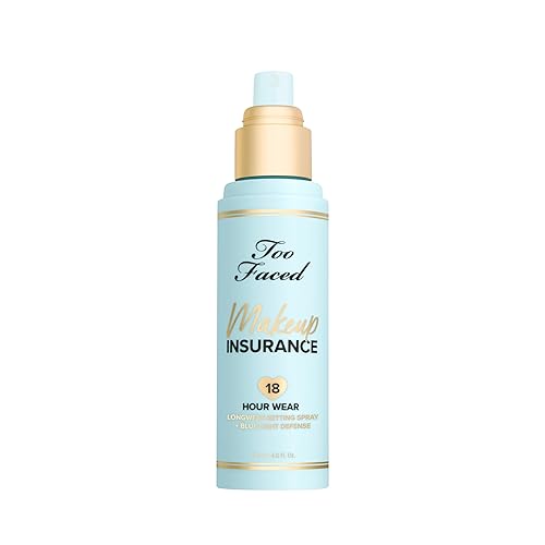 Too Faced Makeup Insurance Setting Spray | Hydrating, Long Lasting, Vegan + Cruelty Free, 4 Fl Oz