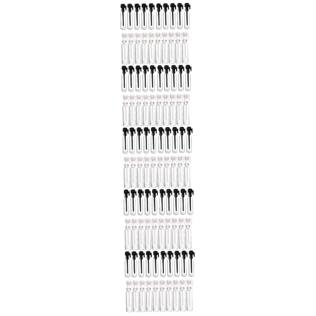 5 Set Bottiglie Vuote Trasparente Per Profumi Viaggio Include Pipette Trasparenti E Pipette Per Campioni E Ricariche 100 Pezzi * 5