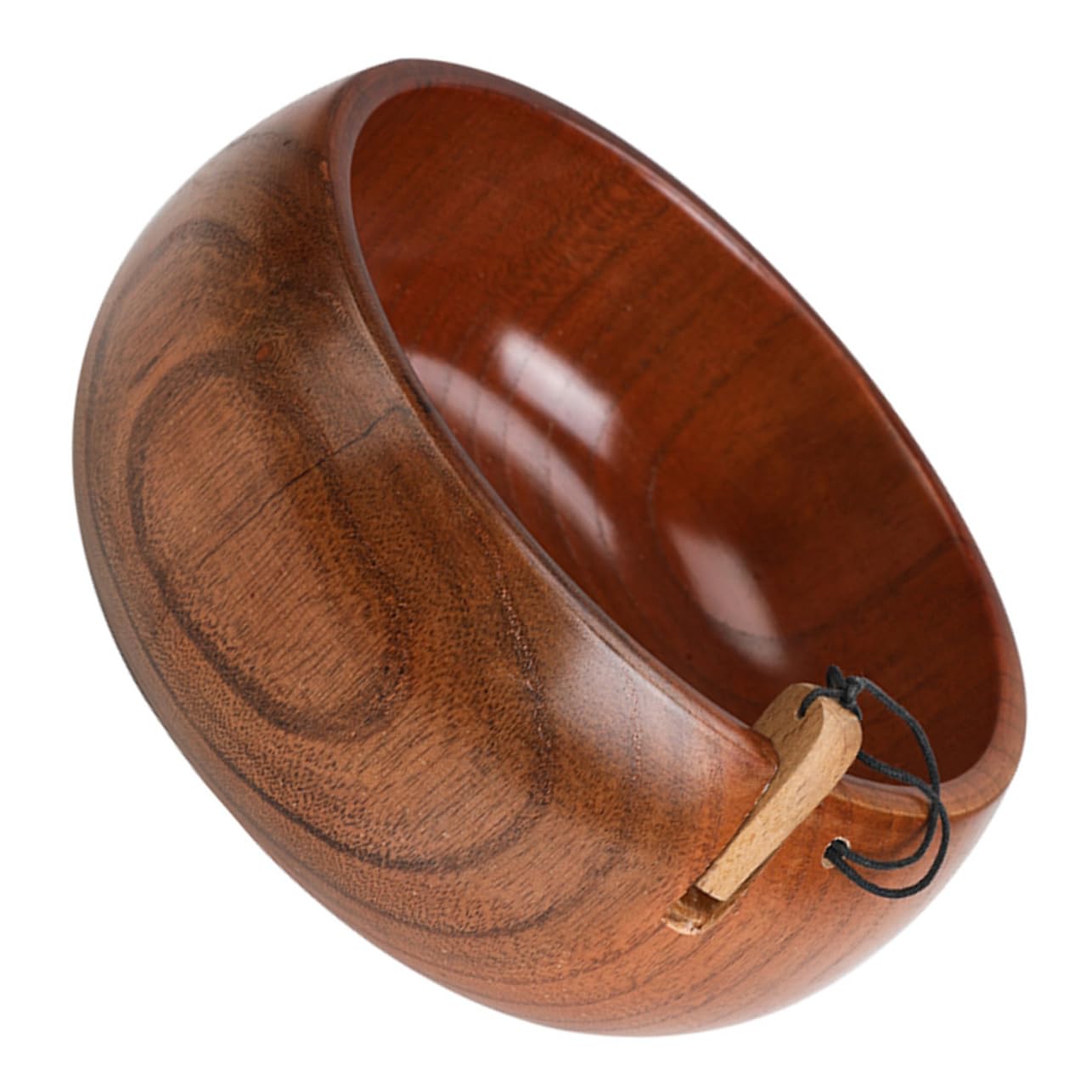 Beatifufu Vintage Yarn Bowl Wooden Yarn Storage for Knitters Crochet Yarn Holder