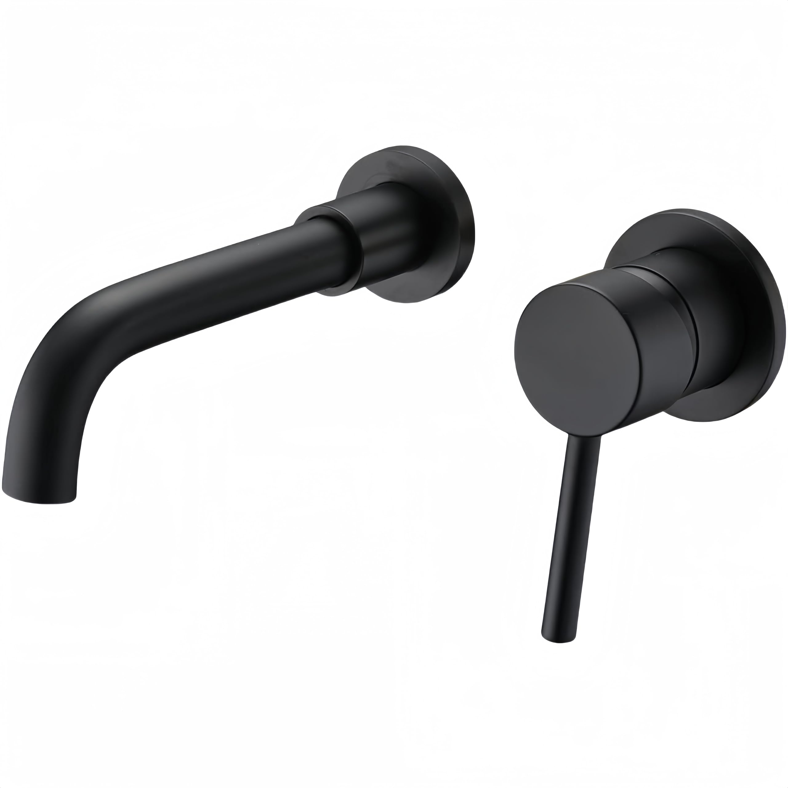ZYCHSJXA Stainless Steel Hot and Cold Control Water Outlet Bathroom Basin Concealed Faucet (Black)