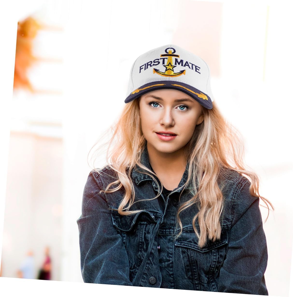 2pcs White Yacht Baseball Caps Nautical Theme Boat Hats for Men and Women Summer Outdoor Sun Protection Sailor Caps for Beach and Travel