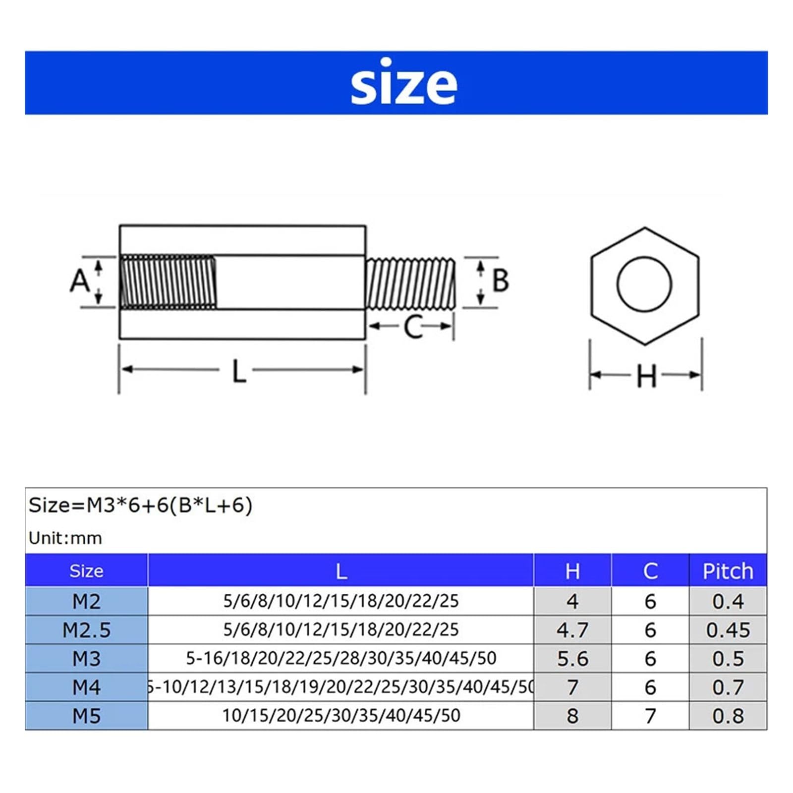 NY30MF Distanziale PCB Maschio/Femmina M4 (H30mm) | ELMI