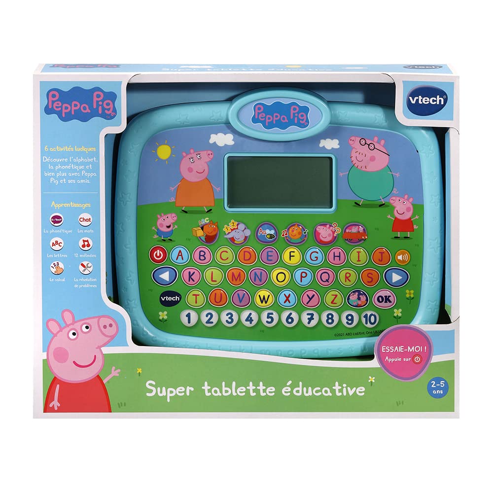 VTech - Peppa Pig - Super Tablette Éducative, Tablette Enfant - 2/5 Ans - Version FR