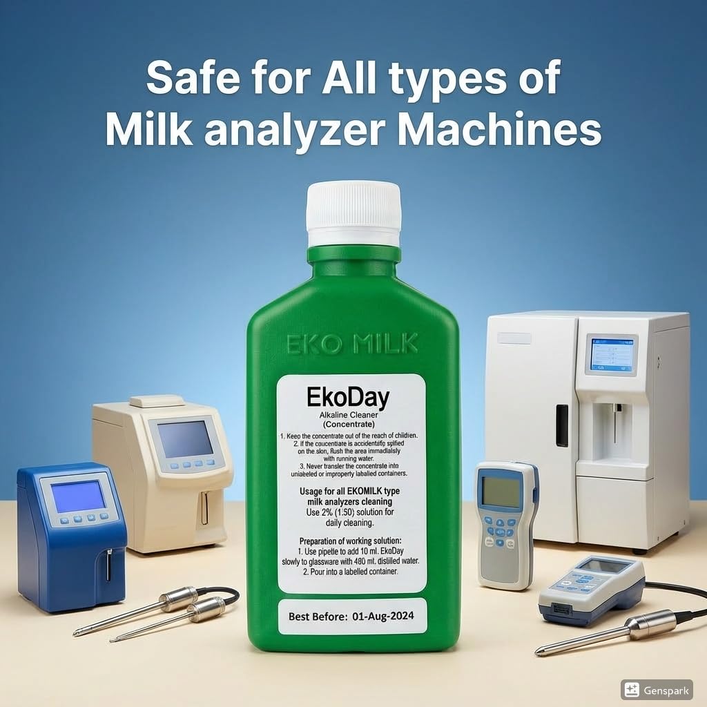 Eko Day® Milk Analyzer Cleaner | Cleaning Solution for Lactoscan