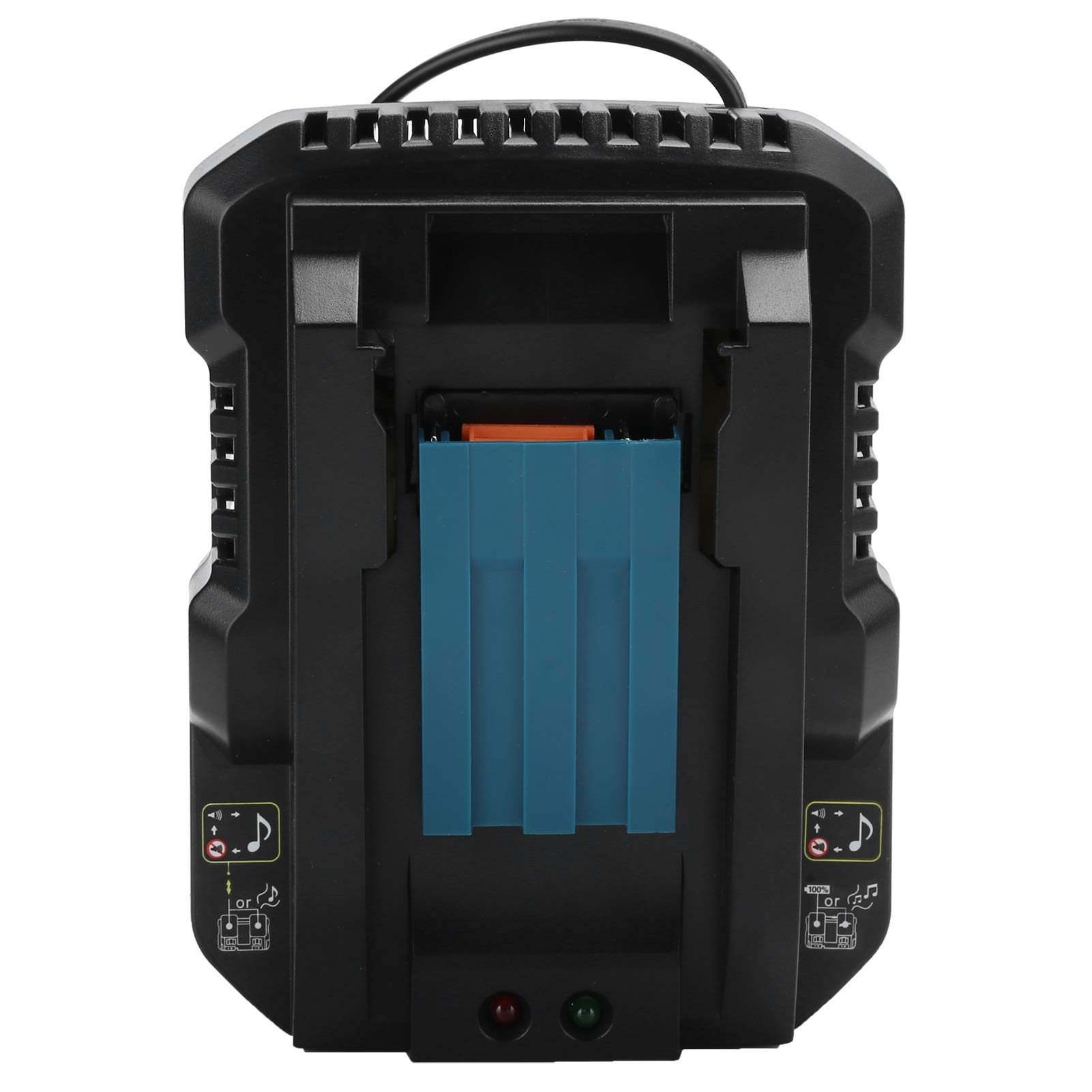 Cargador de batería de litio práctico Carga inteligente de doble pulso para herramientas eléctricas Makita DC18RC 14,4 V 18 V(1#)