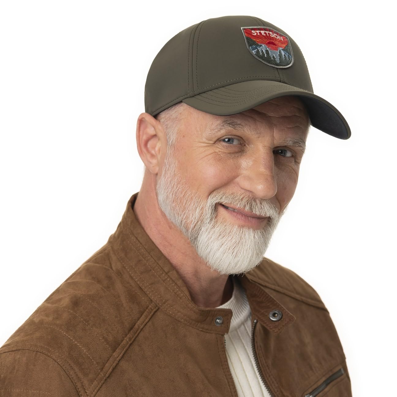 Stetson Sunset Cap Baseball Stoffcap Einfarbig Patch Verstellbar Damen Herren Ganzjährig