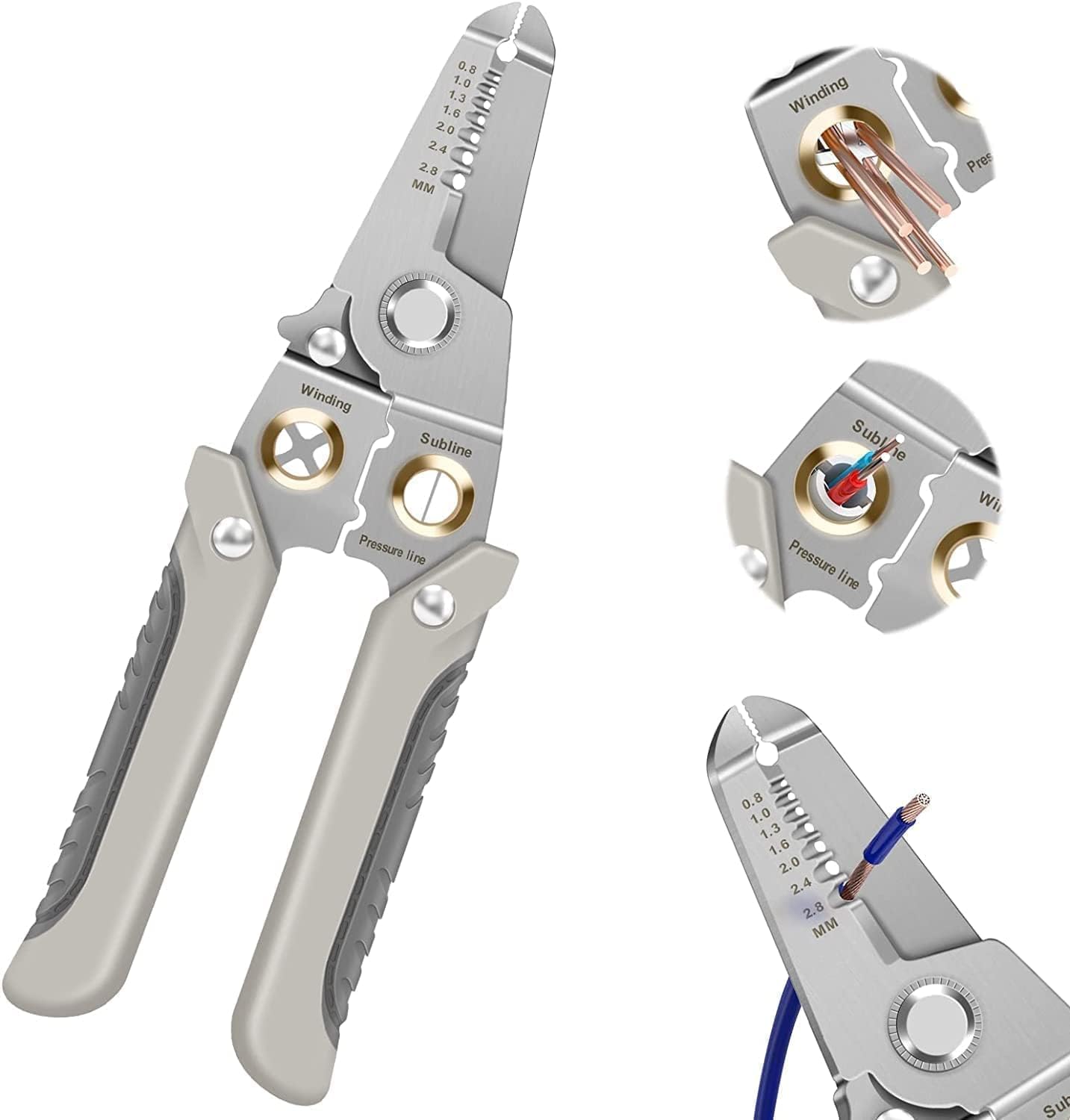 QUORIFY Multifunction Wire Plier Tool, 6 in 1 Multi-Functional Wire Splitting Pliers, Electrical Stripping Tool for Electric Cable Stripping Cutting Cable Stripper and Crimping Tool (B0CTQXL9NH) Amazon Price History, Amazon Price Tracker