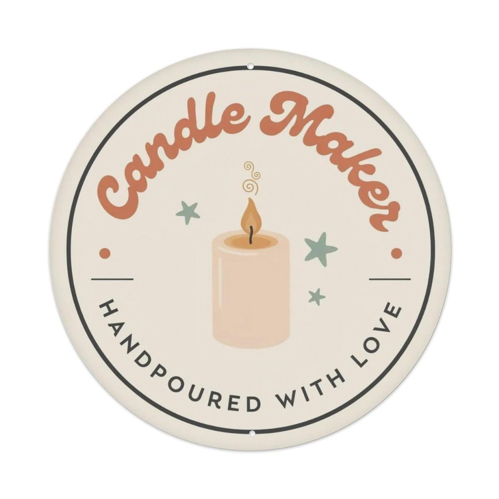 Candle Maker Metal Tin Sign Plaque