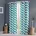 Libra Chevron Window Curtain Pair Teal 84" Panel