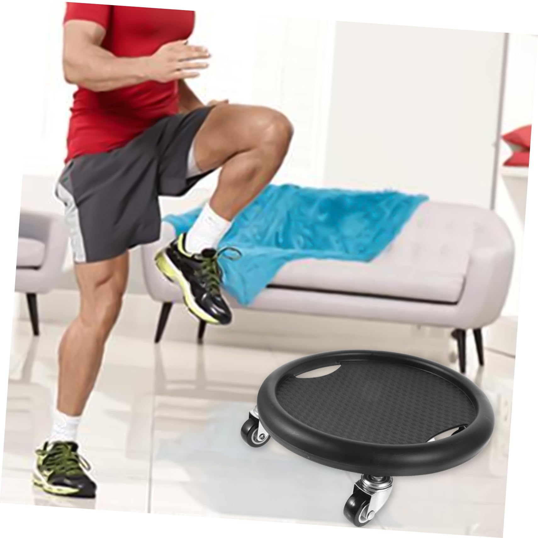 Toyvian Discos de Fitness Deslizantes, Juego 1 Ejercicios Abdominales