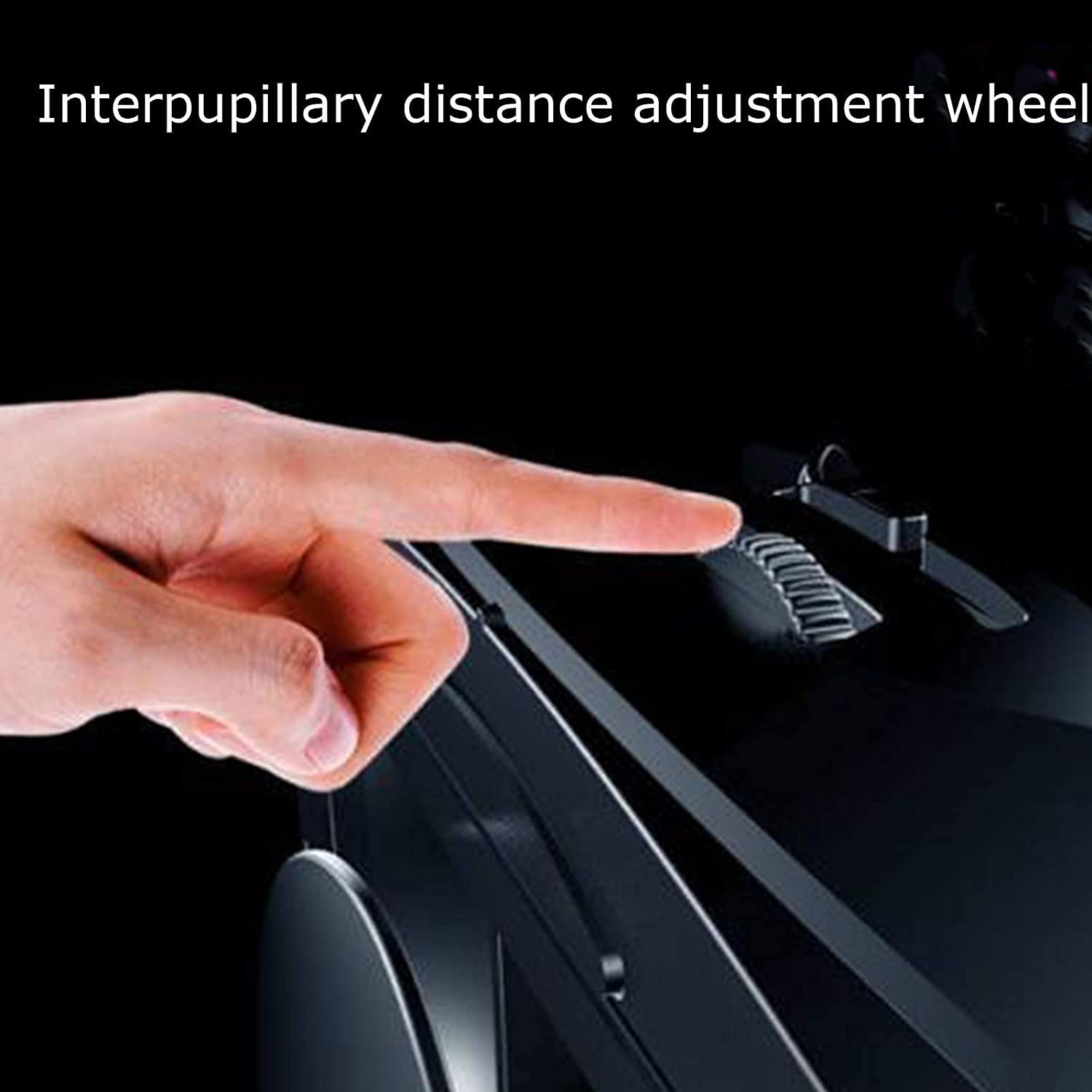 VR Auriculares (Negro), Auriculares de Realidad Virtual protegidos for los Ojos, compatibles con el teléfono iOS Android con teléfonos con 4.7-6.8 en Pantalla