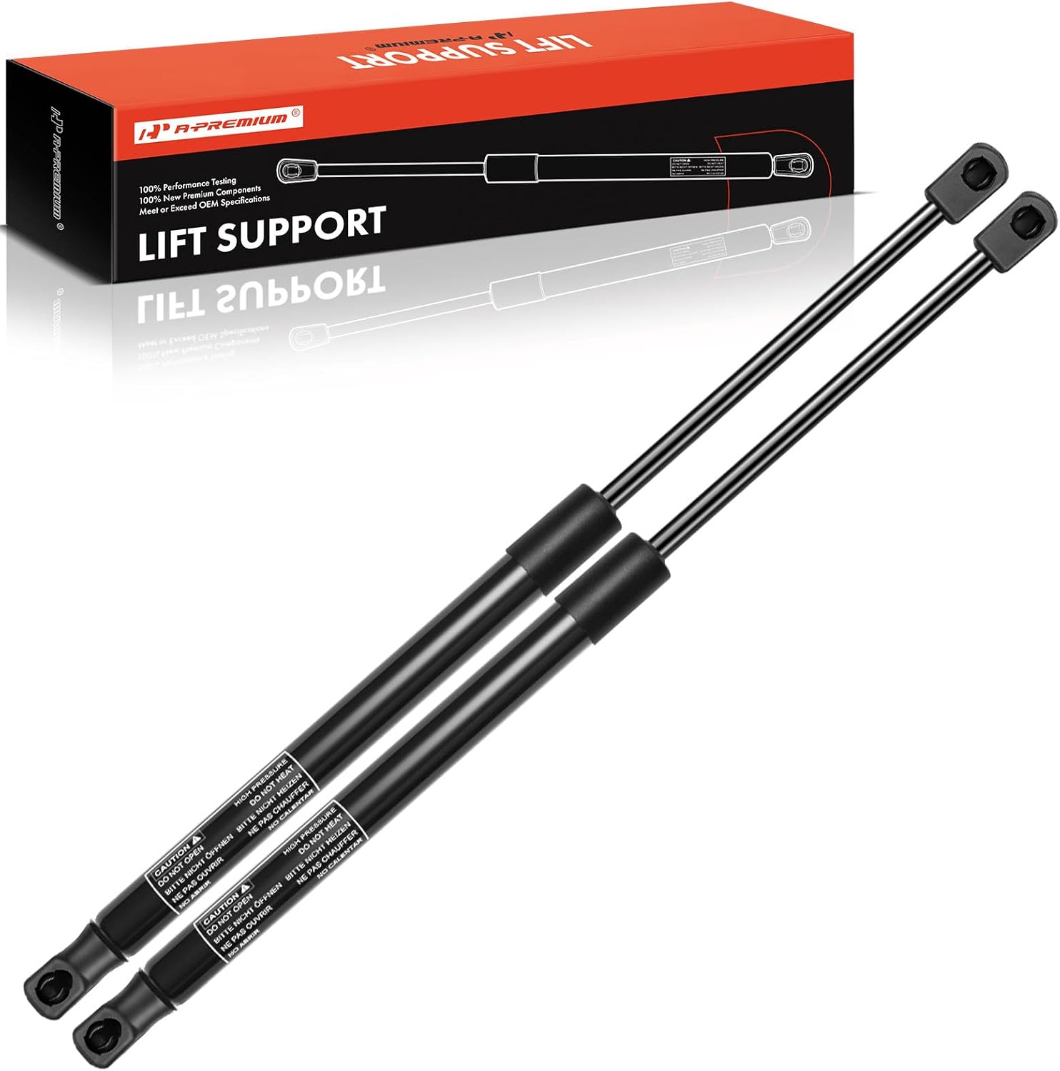 A-Premium Rear Tailgate Lift Supports Shock Struts Compatible with Select Infiniti Models - QX56 2011-2013, QX60 2013-2014, QX80 2014-2018, Base, Sport Utility - Replace# 90450-1LA1A (2-PC Set)