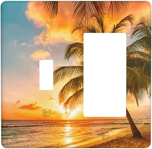 Miniatura 222 de Cubiertas de salida iridiscentes abstractas coloridas nubes dúplex de 1 cuadrilla, placa de cubierta de interruptor de luz arco iris, placas