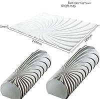 Vista 3 de Mousse Molde de silicona Mousse Swiss Roll Textura Mat Corteza Espiral Encaje Fondant Mat Pastelería Decoración Herramientas Hornear