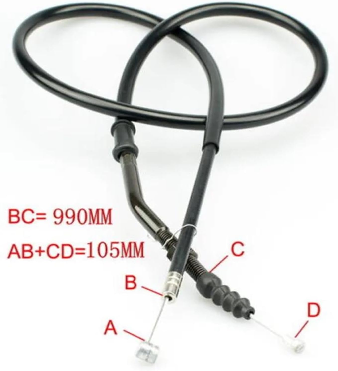 ※きおみ オートバイ用スチールクラッチコントロールケーブルワイヤー 1RC-26335