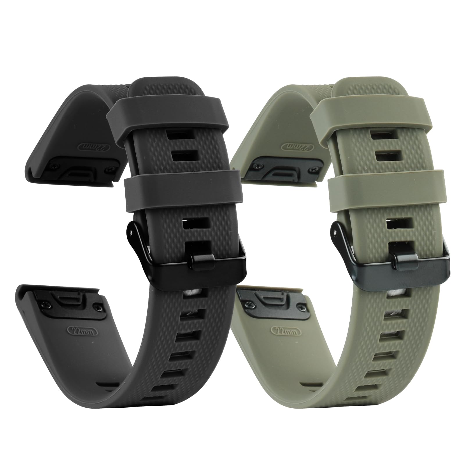 aceyoon 22mm Quickfit Silicona Reemplazo Correa para Garmin Quatix 7 Pro Fenix 7 6 5 Instinct Forerunner 935 945 Approach S60 S62 Descent G1