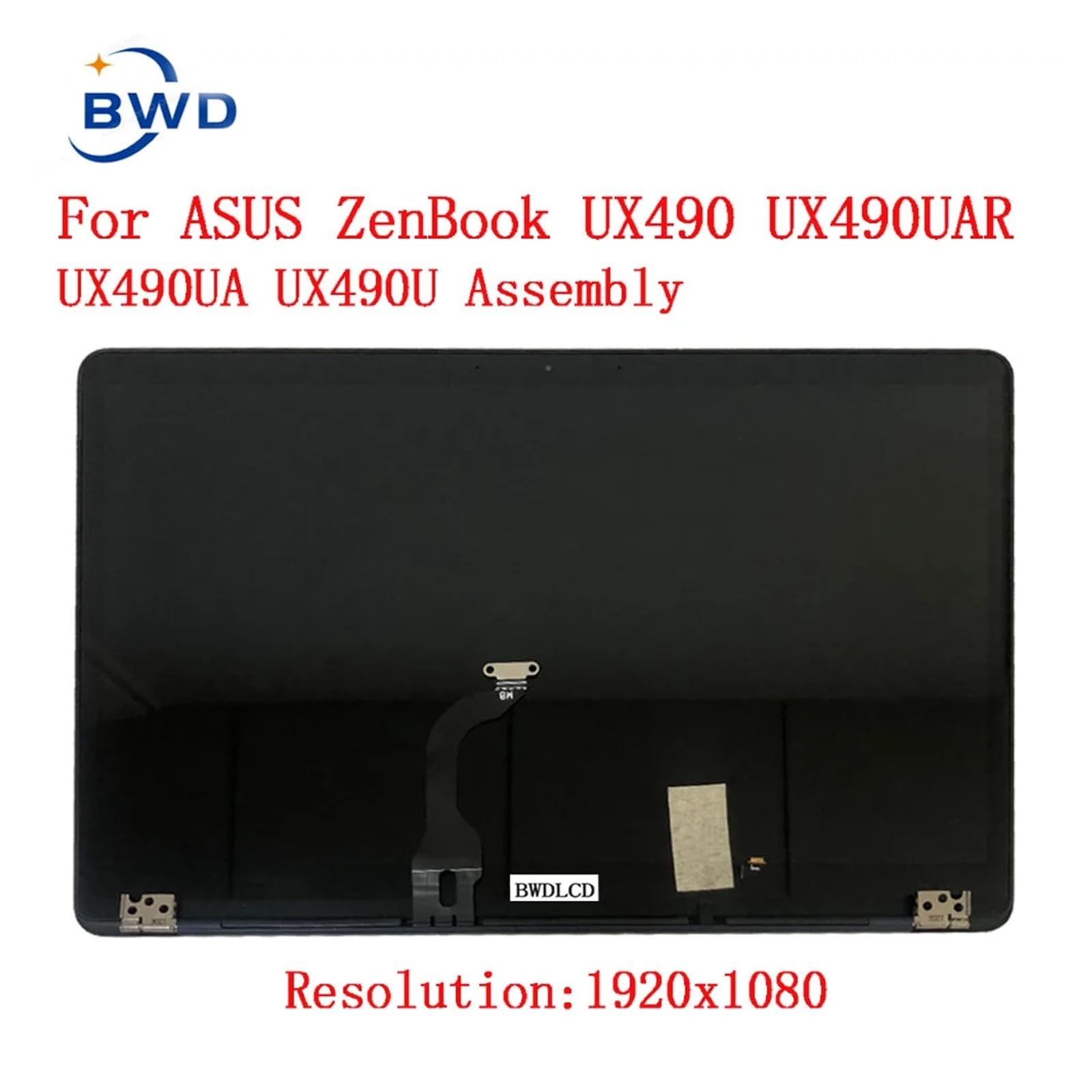 Panel de visualización de cristal LCD, montaje completo de Lcd con cubierta, Compatible con Asus,ZenBook,3 Deluxe UX490 Ux490u UX490UA