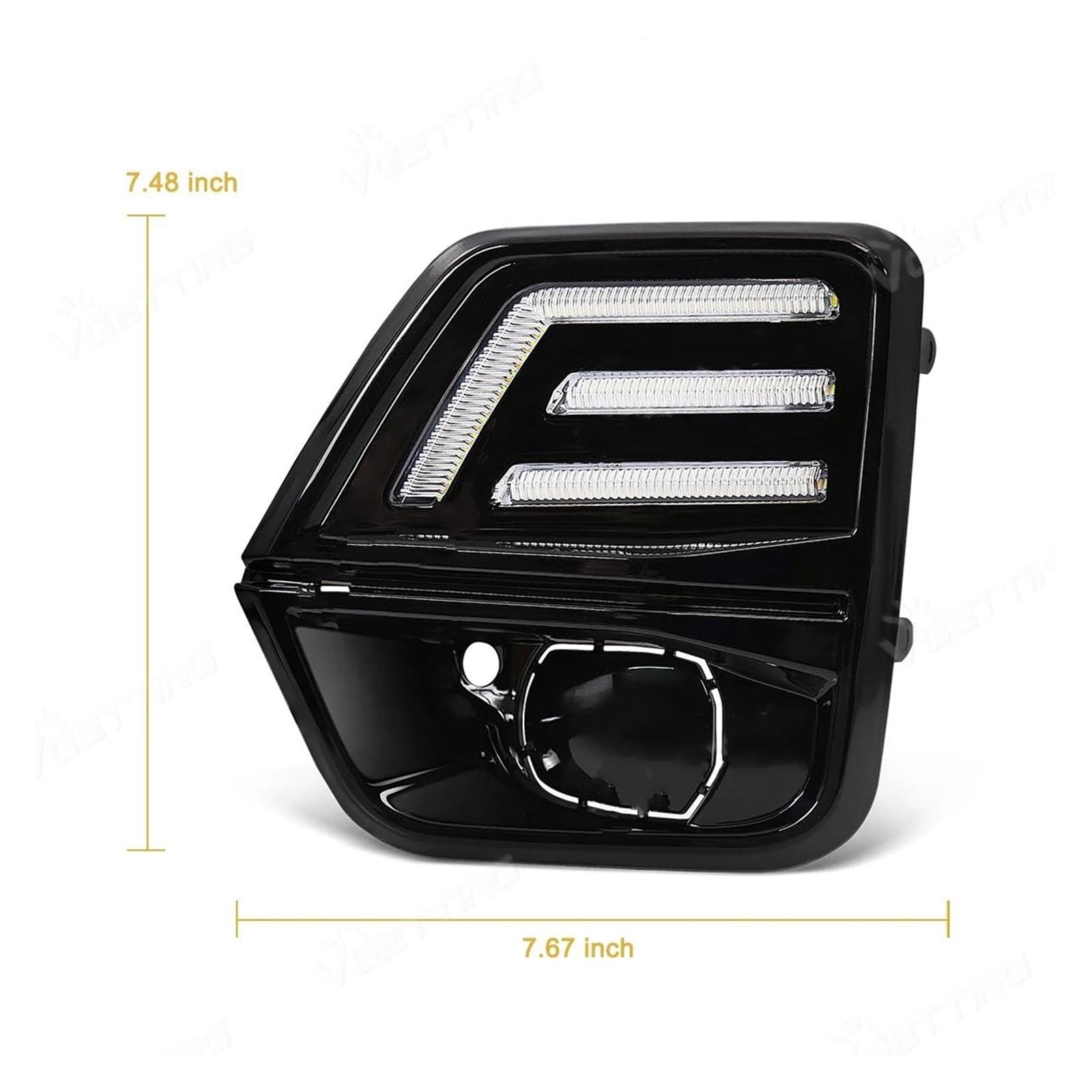 Lampadina indicatore Per Chevy Luce Marcia Diurna A LED Bianca Fendinebbia Indicatore Direzione Giallo Luce Guida Cablaggio Interruttore 12V(Yellow White DRL)