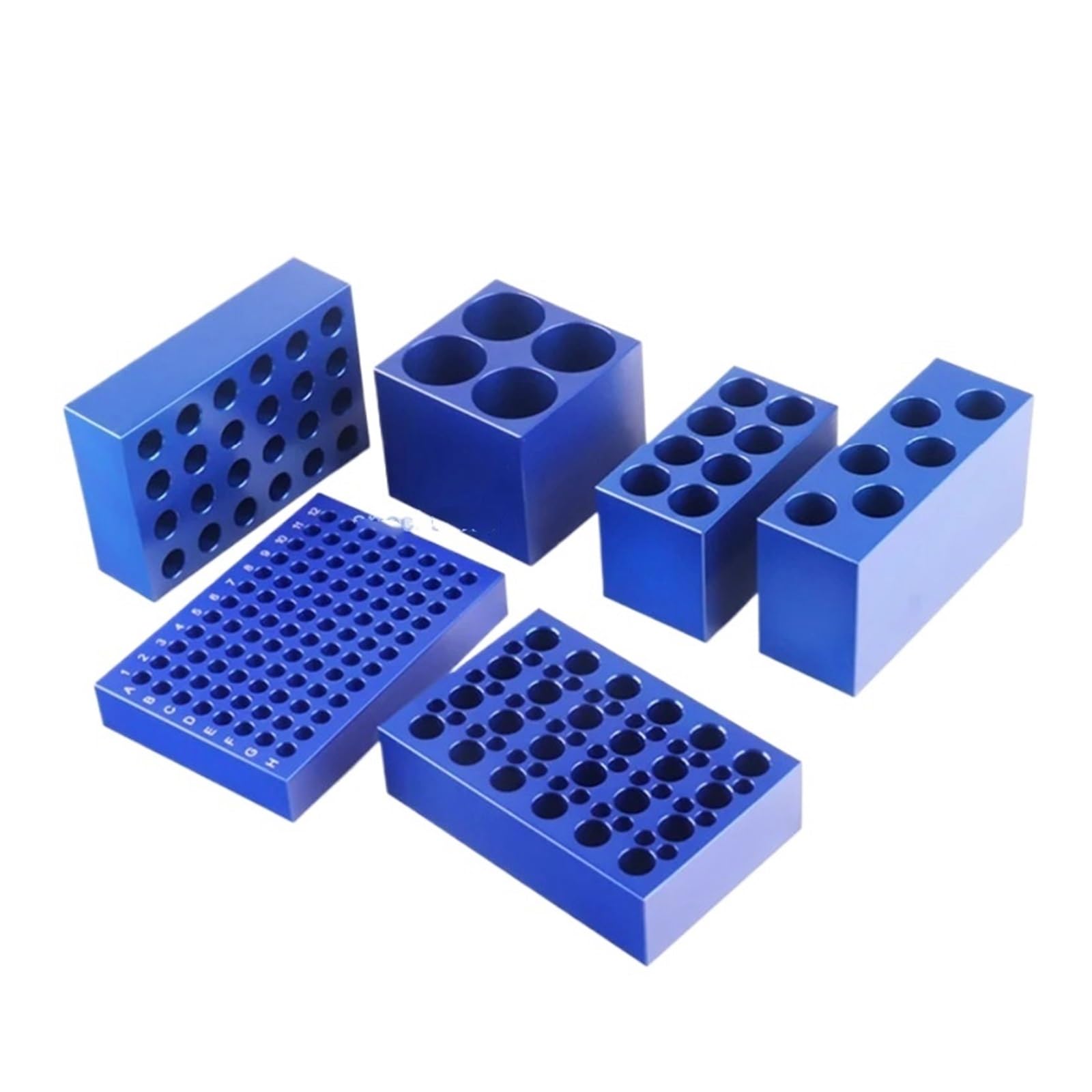 Gradilla Para Tubos De Centrífuga Caja de hielo de aluminio, bloque de tubo centrífugo de 0,2~50ml, termostato de baja temperatura, módulo de congelación multiusos preenfriado | 1.5-2ml-40Holes
