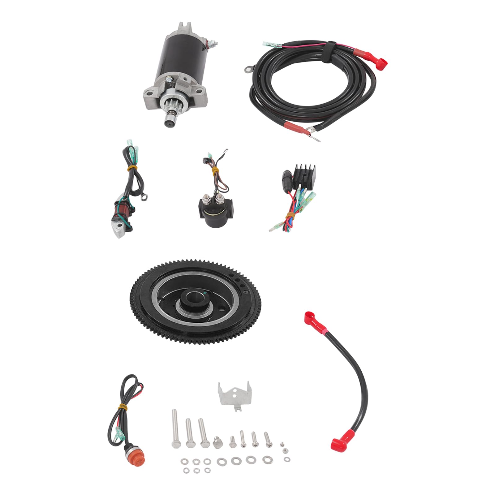 Kit de arranque eléctrico fuera de borda, 40 CV, 2 tiempos, motor de
