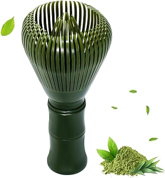 Reusable PP Resin Matcha Whisk, Matcha Whisks, Japanese Tradition Matcha Accessories, Suitable for The Tea Ceremony(Green)
