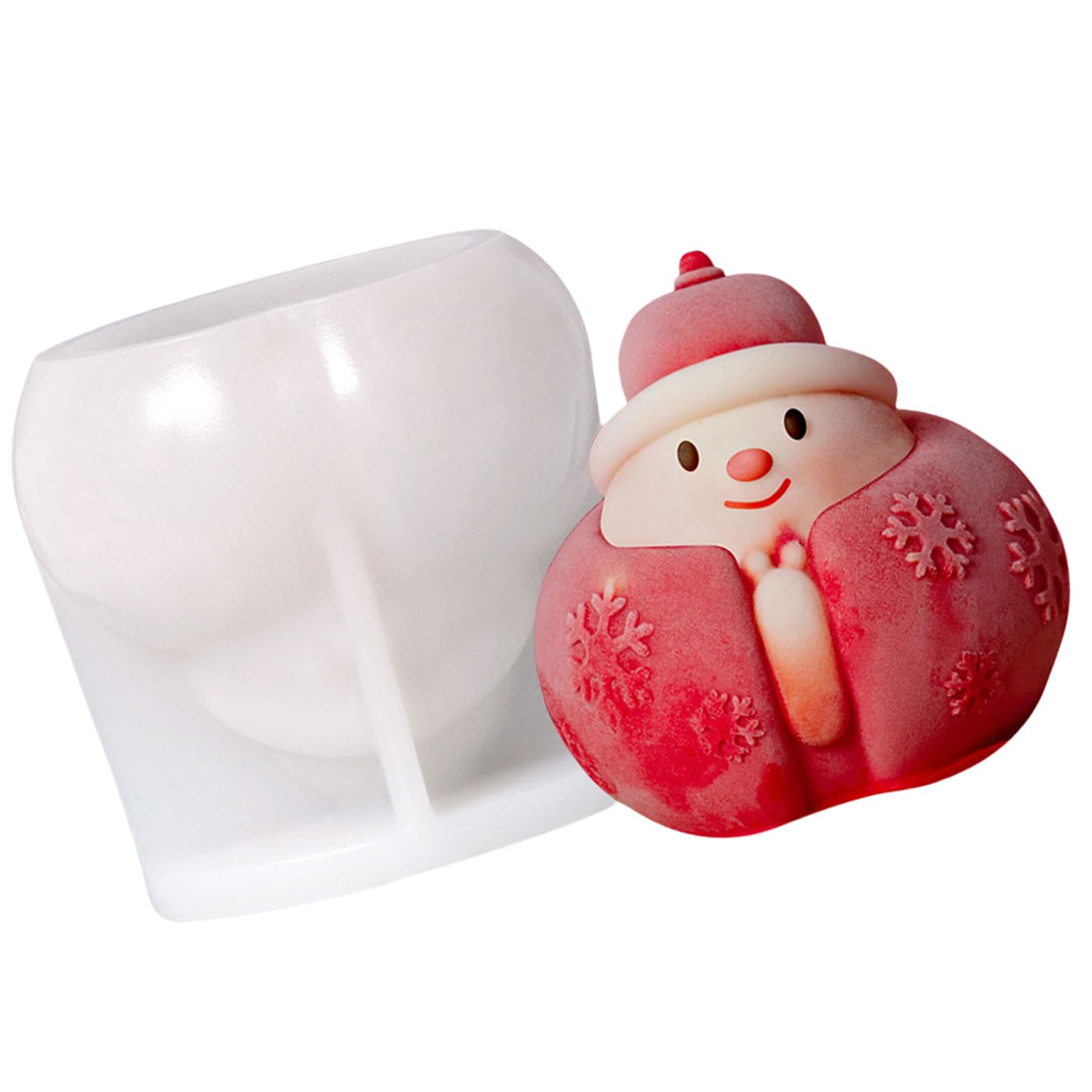 Elnwnnkc Mousses Cake Decorating Molds Silicone Molds Christmas Santa Chocolate Holiday Dessert Cake Baking Tool Nonstick Chocolate Mold Nonstick Baking Tool Easily to Clean
