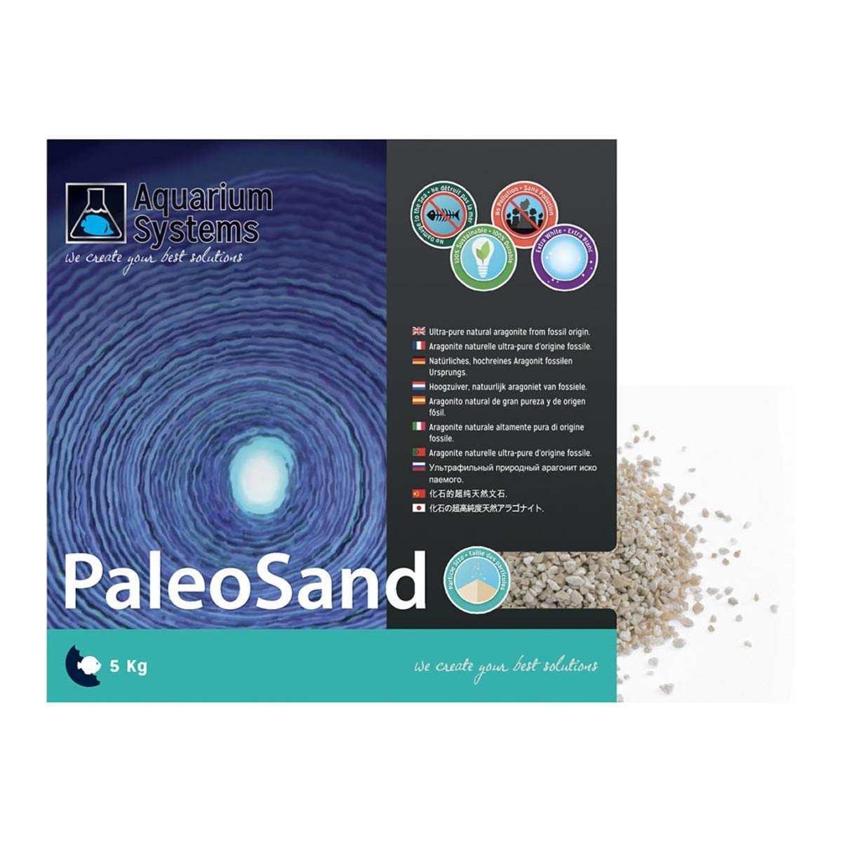 Aquarium Systems PaleoSand Sable Moyen pour Aquariophilie 5 kg