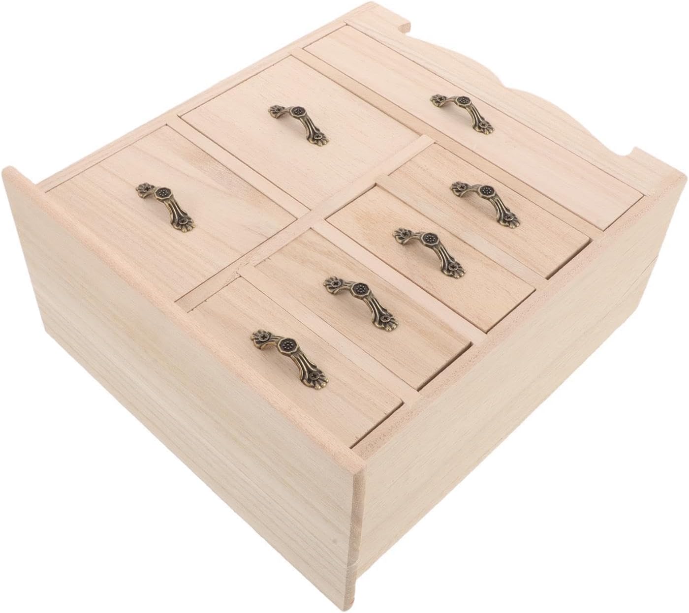 Sewroro Wooden Jewelry Organizer with Multi Drawer Storage for Trinkets