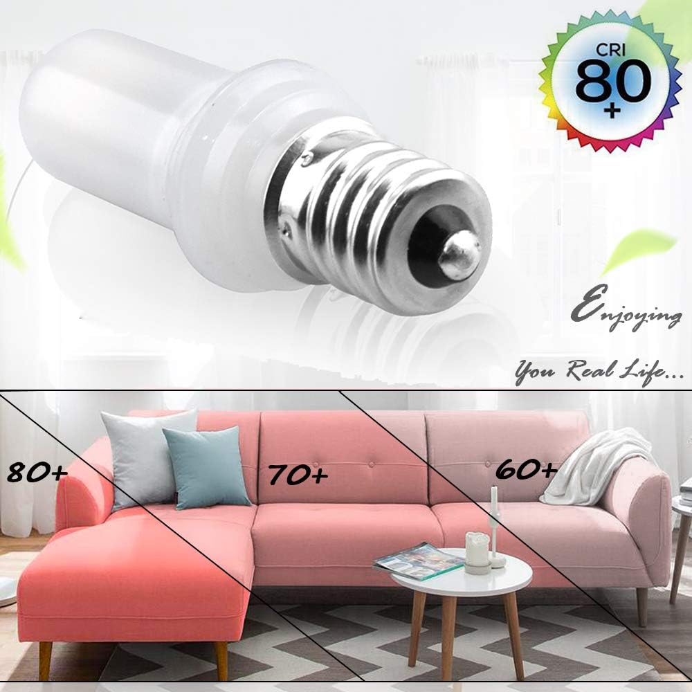 Bonlux LED E12 Candelabra Night Light - 2W (20W Equivalent) 120V JD T3/T4 E12 LED Chandelier Bulb Warm White 3000K for Ceiling Fan Cabinet Patio Lighting (5-Pack)