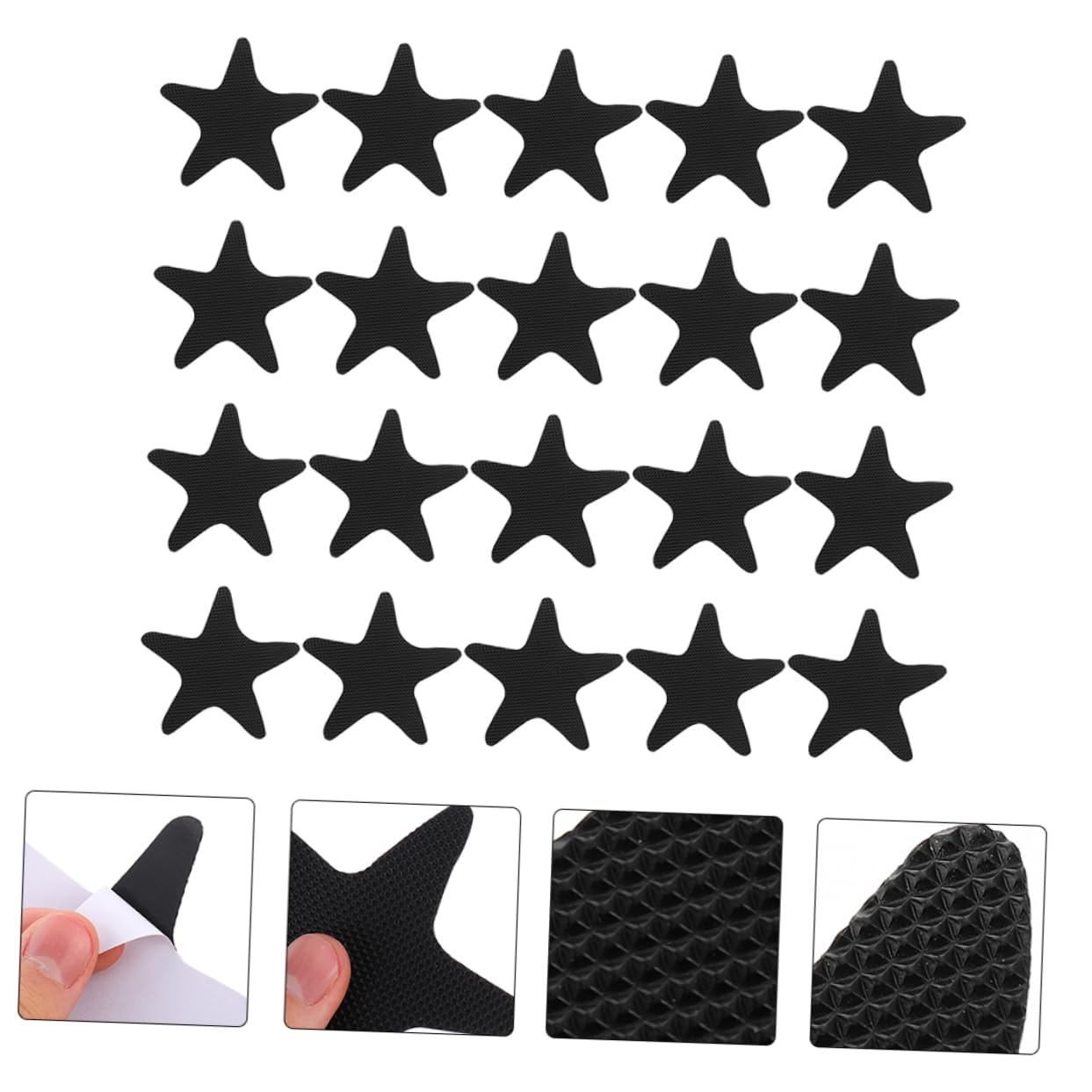 Alipis 120 Piezas Baño Pegatinas Antideslizantes Pegatinas Antideslizantes para Bañera Cinta Anti Baño Pegatina Anti-baño Niño Peva Forma De Estrella Neumático De Deslizamiento