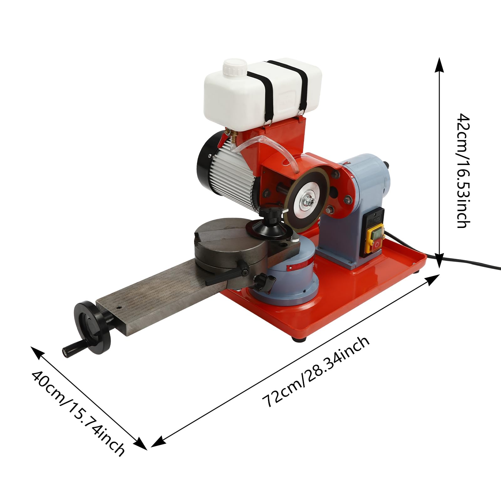 Schärfmaschine 370W Sägeblatt Geeignet 1000ml Schärfgerät Für Kreissägeblätter 80-700 mm Mit 1 Wassertank 2 Rohre Und 2 Inbus-Schlüssel