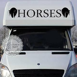 Graphics \'n\' Tees - Horse Box Sticker Horses Trailer Van C