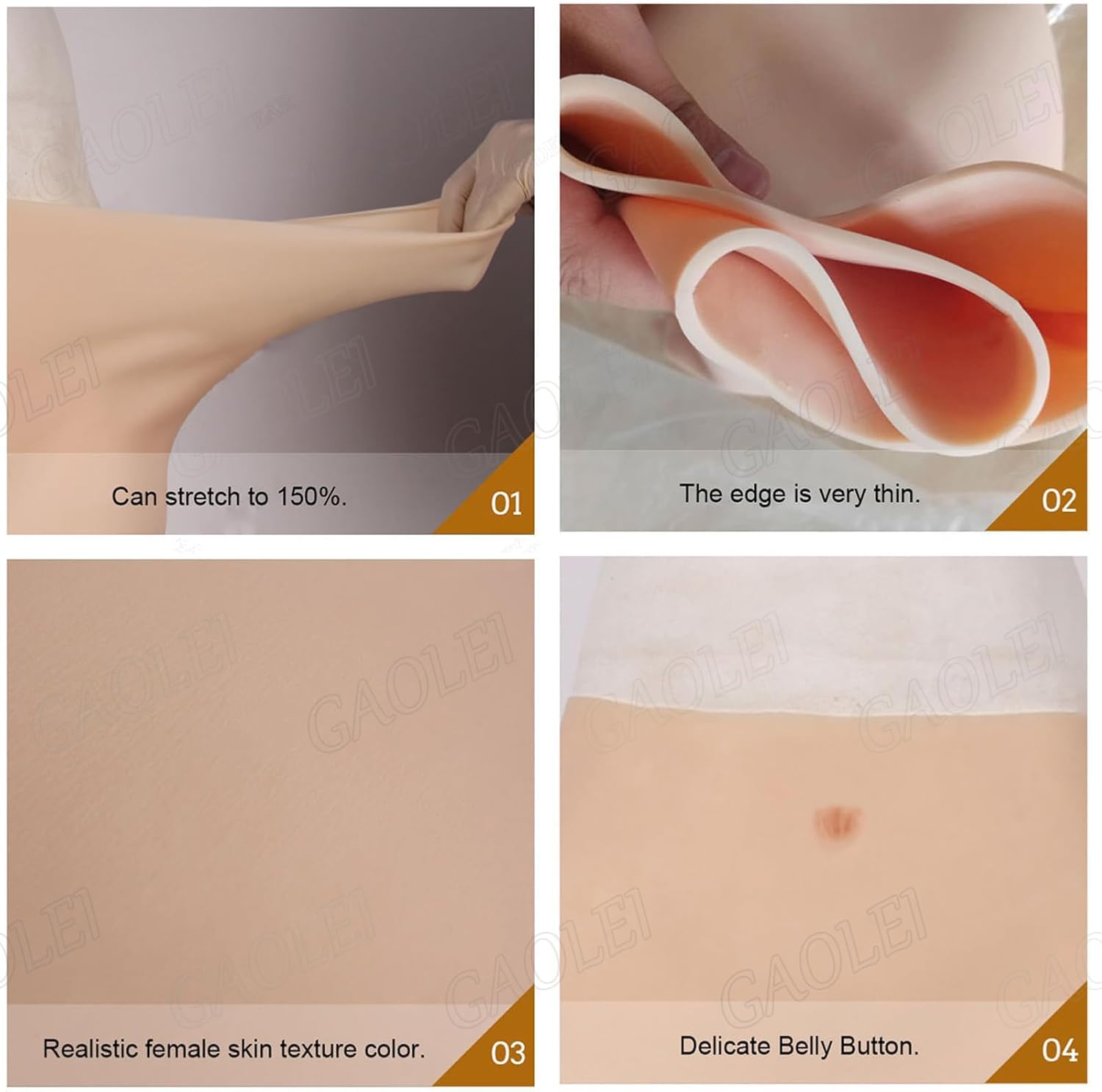Realistic Sissy Silicone Pants Ankle Length Hip Enhancer Panties Hiding False Pussy Trousers for Cosplay Transgender