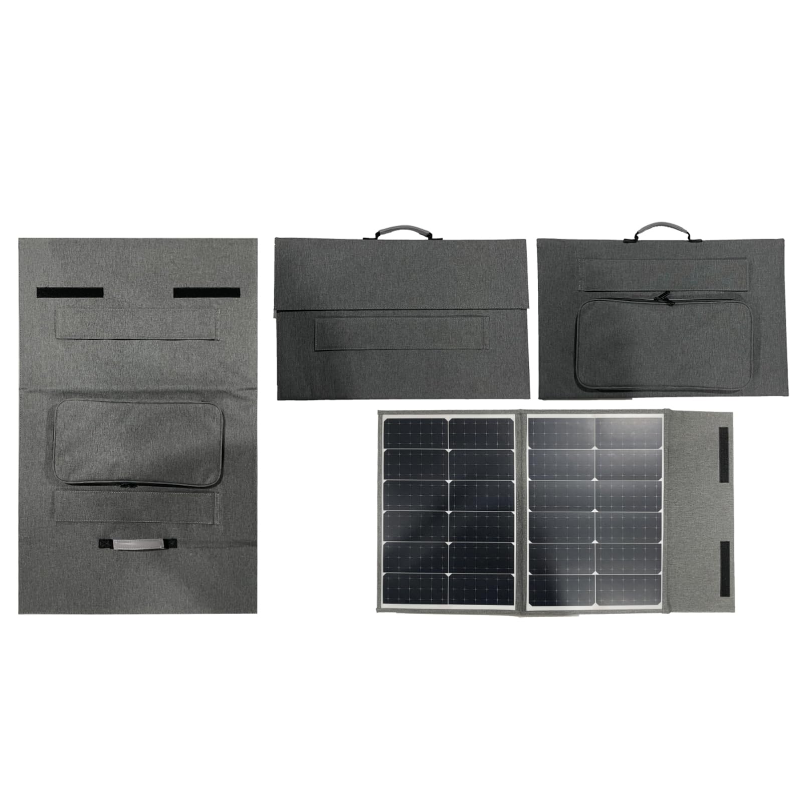 Ejoyous 150W Składany Panel Słoneczny, 29.7V Monokrystaliczny (ciemny