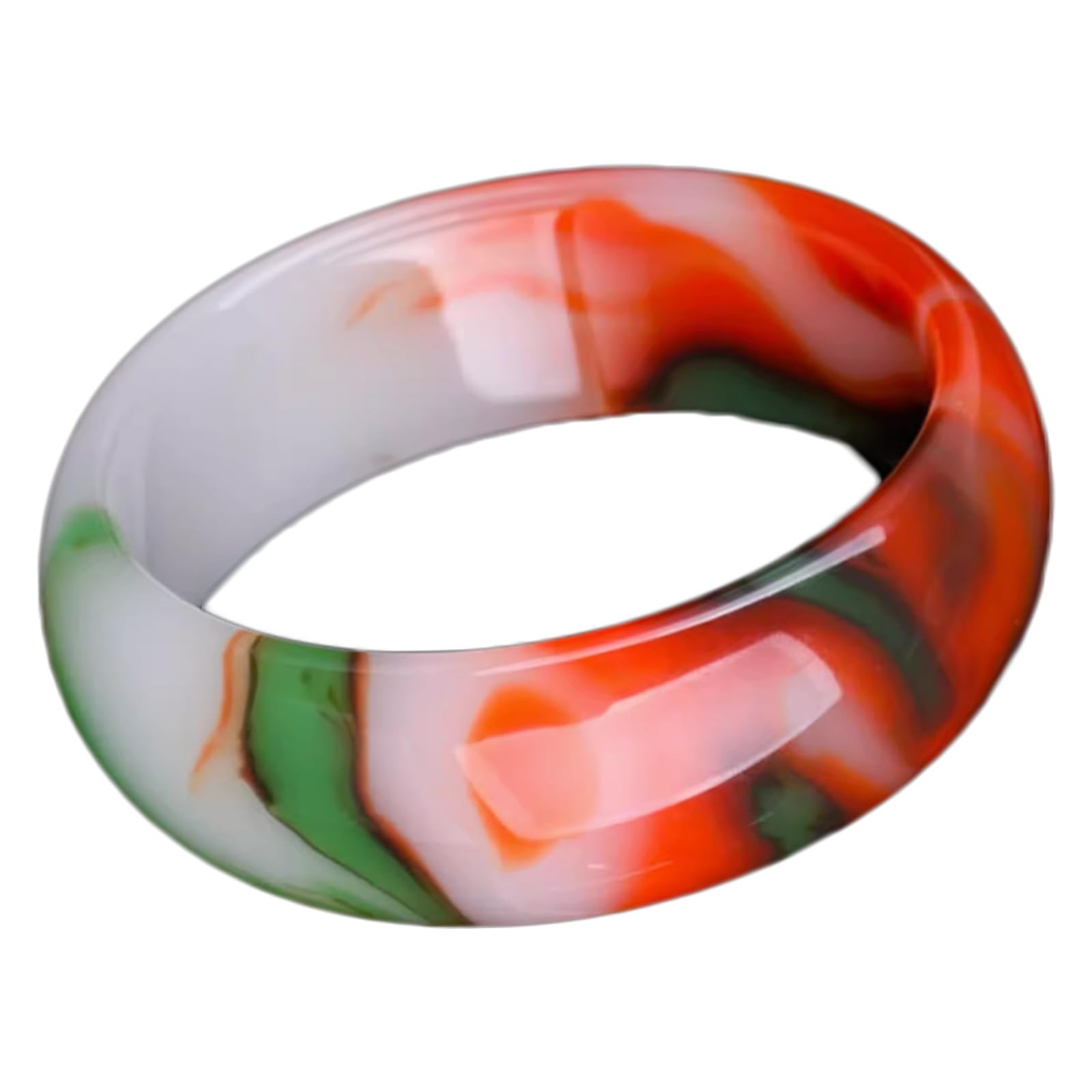 Bracelet en jade naturel coloré : sublimez votre style rétro au quotidien avec de l'agate