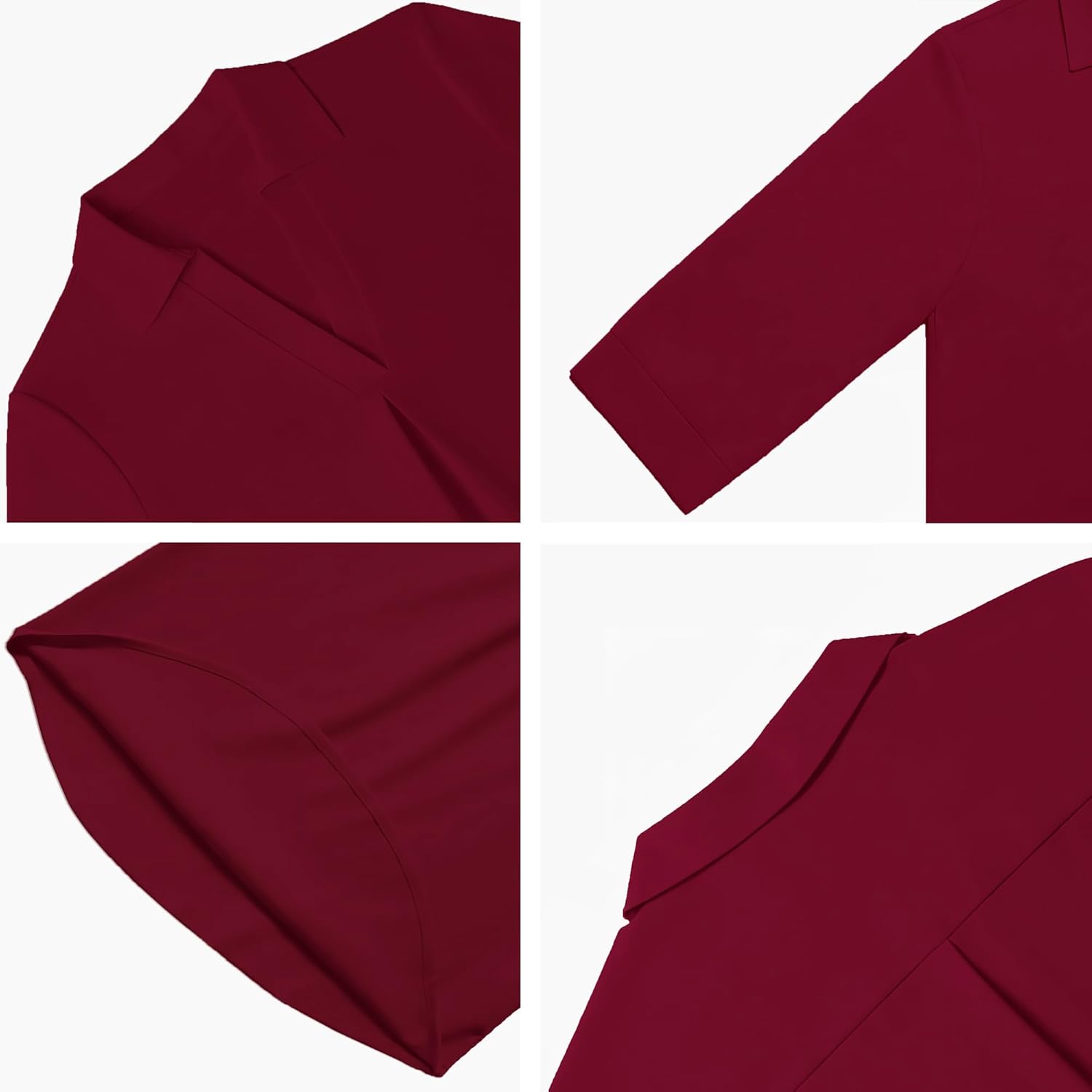 Heat Move Women's 3/4 Sleeve Length Tops Collared V Neck Shirt Dressy Casual Business Blouses for Work Professional - Image 5