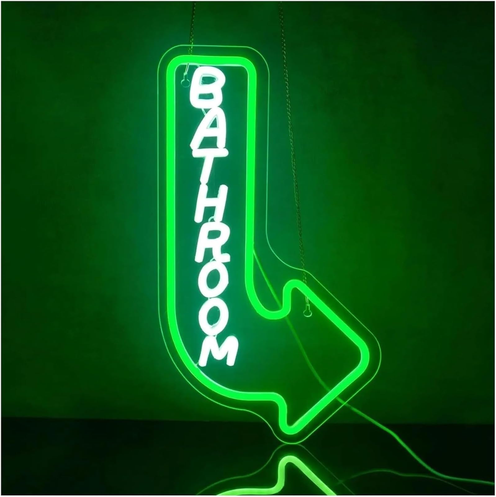 Zynther Neon lamp for neon lamp loanword Bathroom This Way for