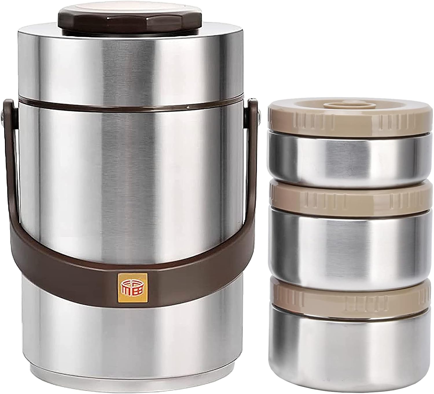 Food Container, 3Tier 2.3L Stackable Bento Hot Food Container