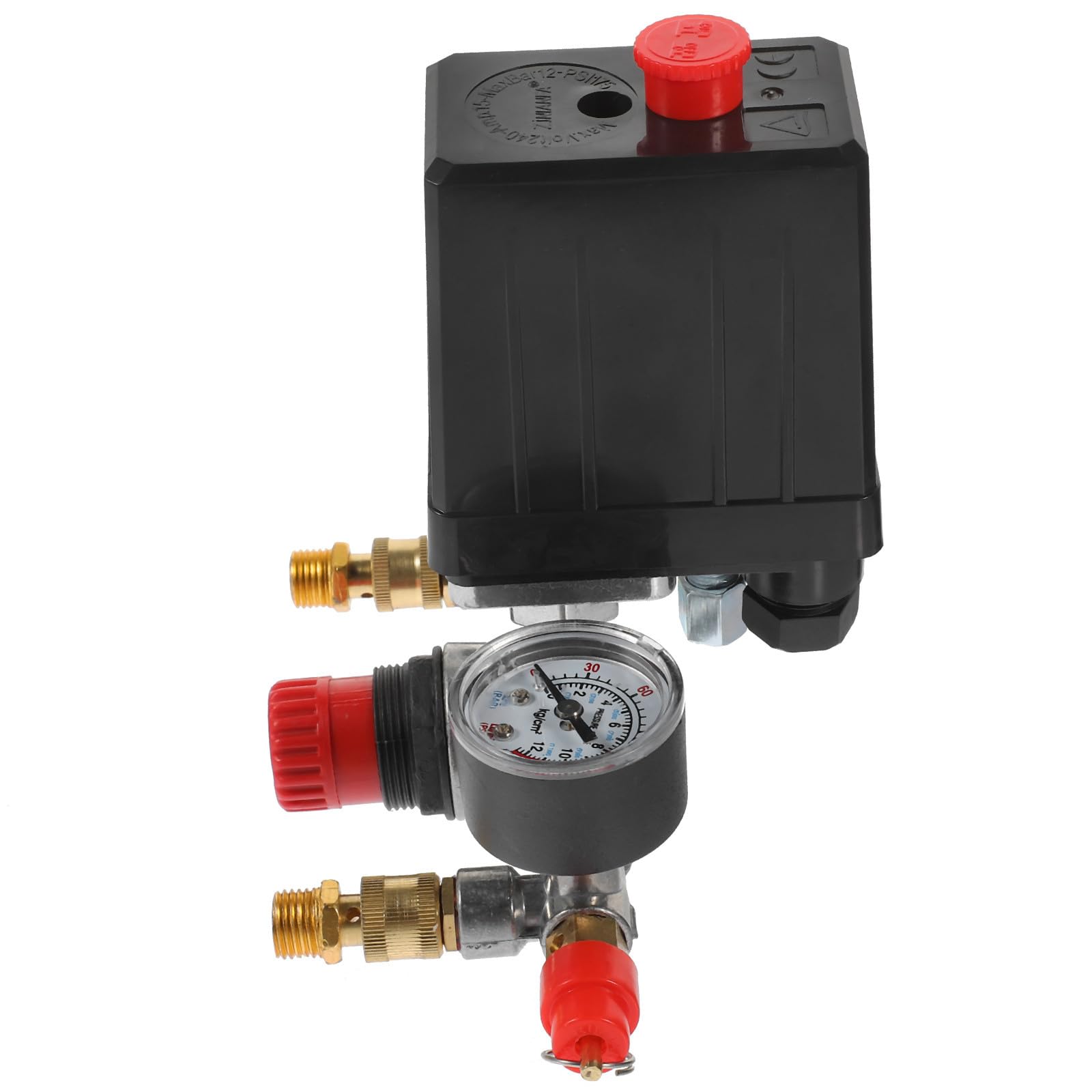 Soporte de manómetro con interruptor para control de presión industrial 8