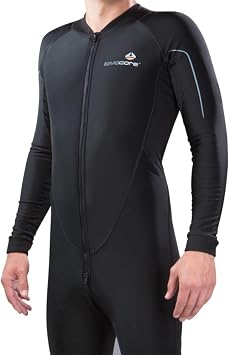 Lavacore Mens Front Zip Polytherm Full Suit - Lightweight, Windproof & Breathable with UPF 50+ Protection, Ideal for Warm Waters or Extra Warmth Under Wetsuits